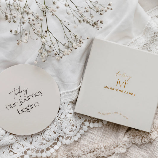 Darling IVF Milestone Cards.